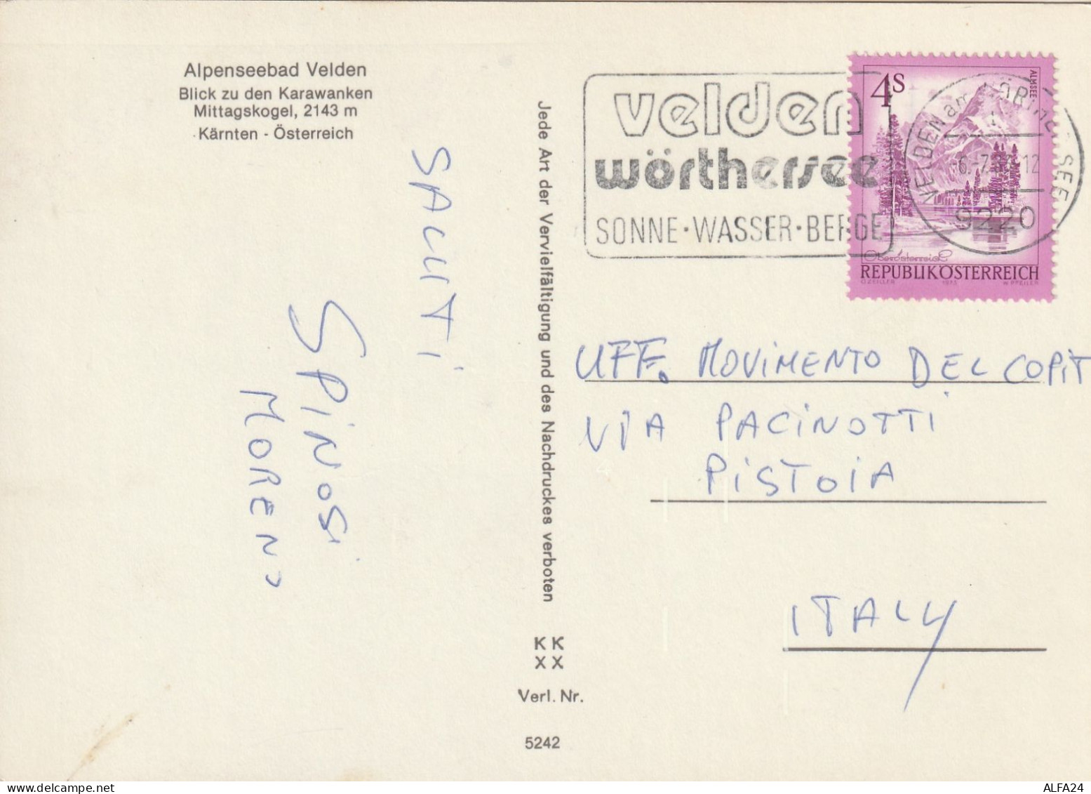 CARTOLINA 1983 AUSTRIA TIMBRO TARGHETTA (XT3085 - Brieven En Documenten