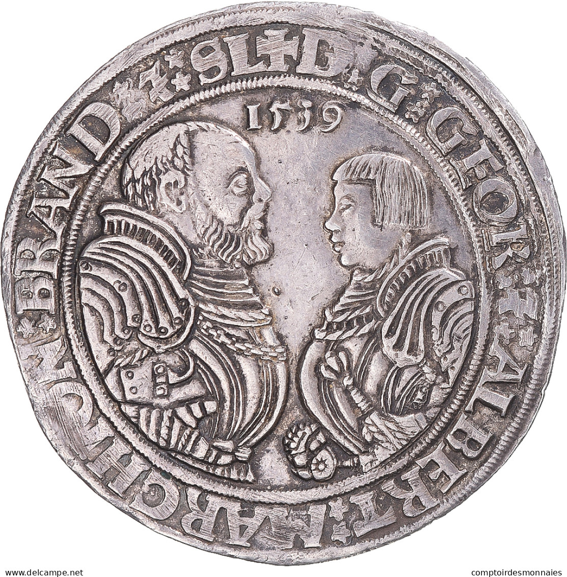 Monnaie, Etats Allemands, BRANDENBURG-FRANCONIA, Georg And Albrecht II, Thaler - Taler & Doppeltaler