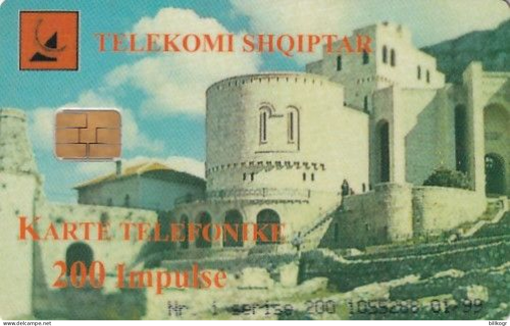 ALBANIA - Castle(200 Units), Tirage %30000, 01/99, Used - Albanië