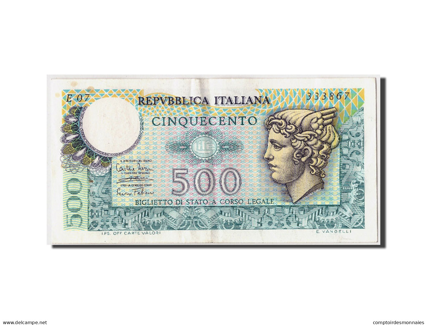 Billet, Italie, 500 Lire, 1974, 1974-02-14, TB+ - 500 Liras