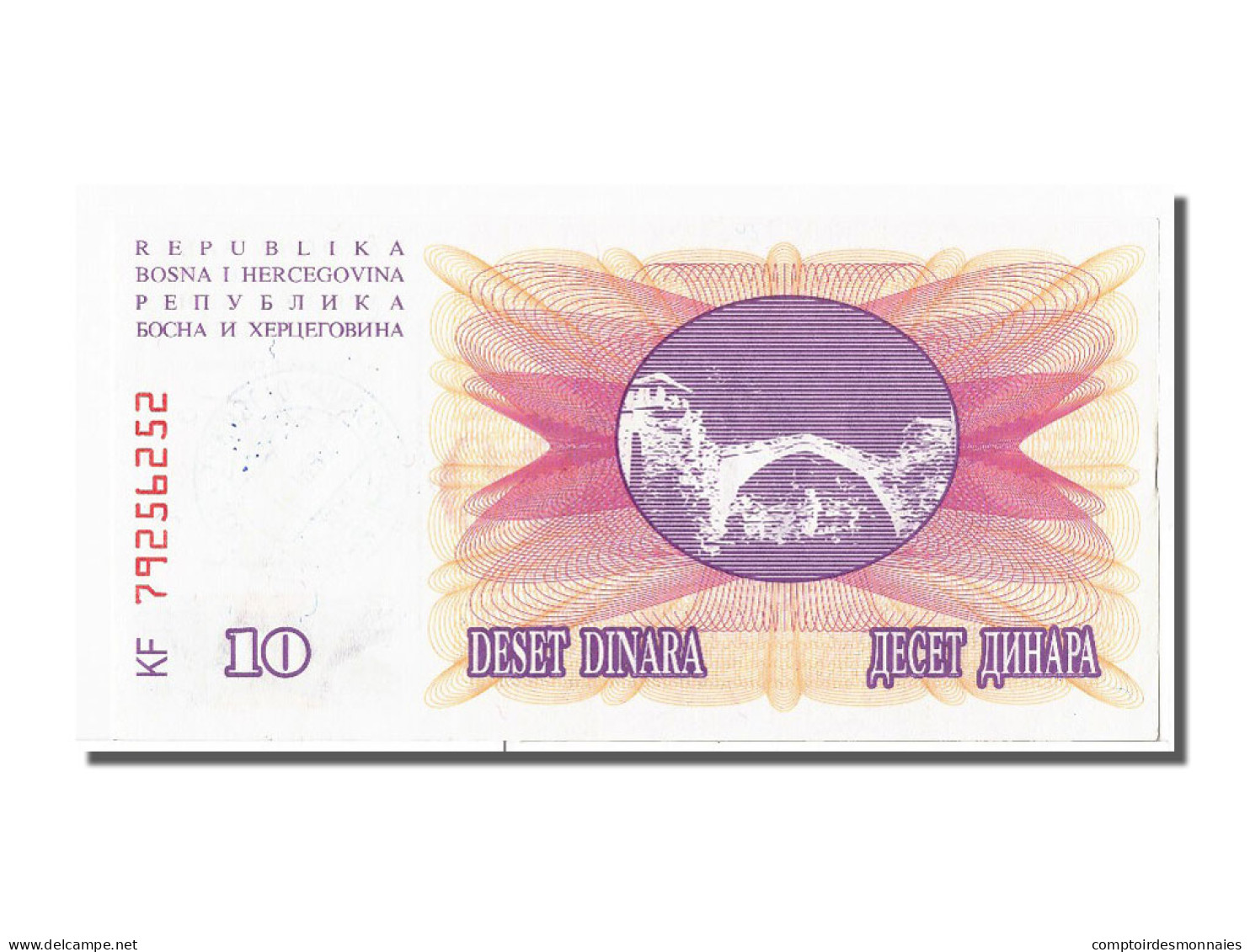 Billet, Bosnia - Herzegovina, 10,000 Dinara, 1993, 1993-10-15, NEUF - Bosnia Y Herzegovina