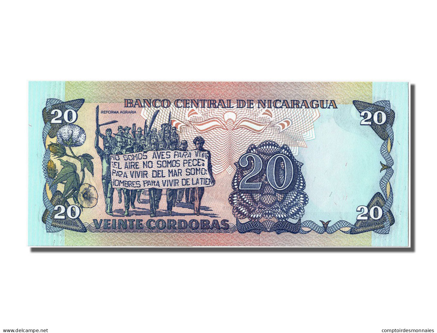 Billet, Nicaragua, 20 Cordobas, 1985, NEUF - Nicaragua