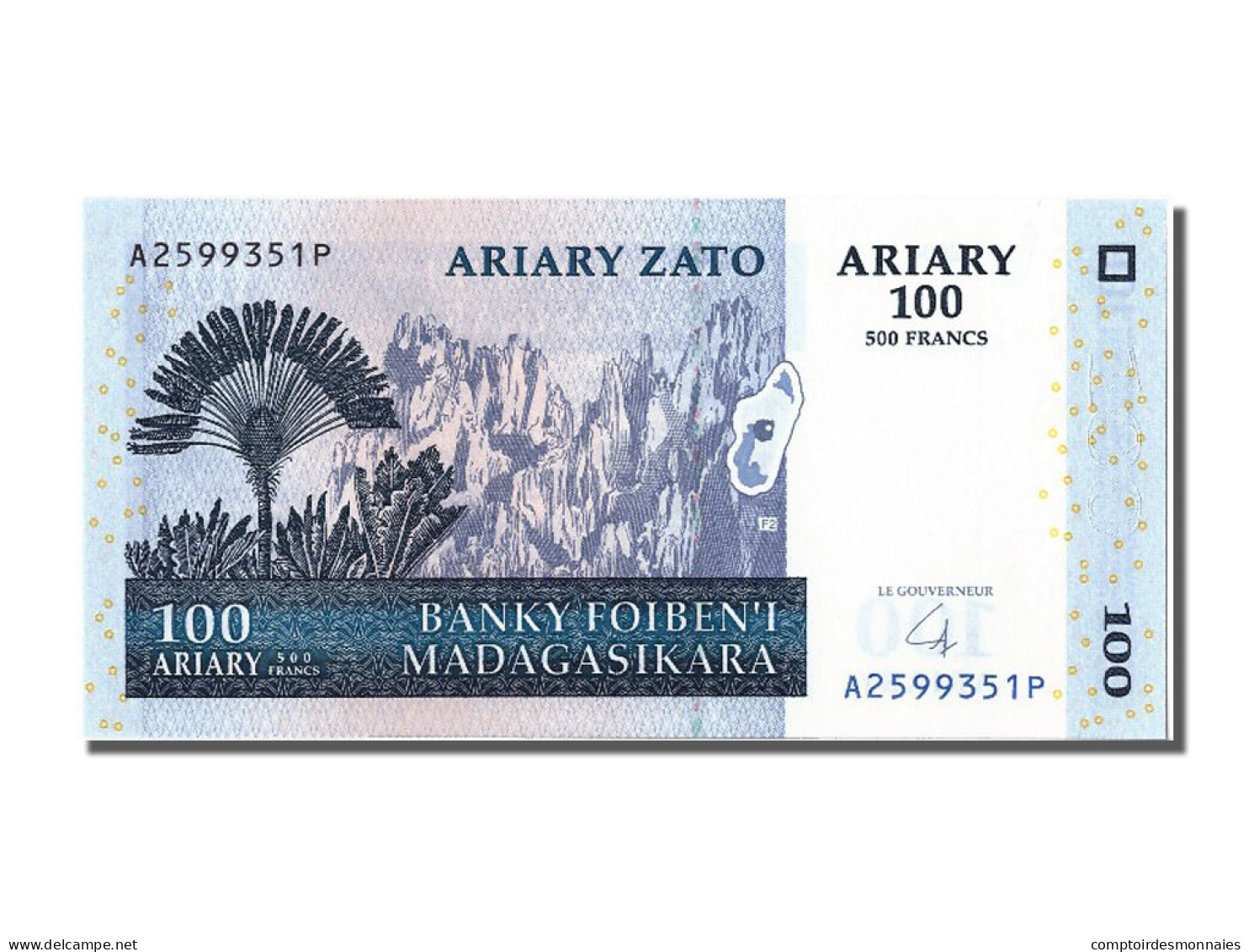 Billet, Madagascar, 100 Ariary, 2004, NEUF - Madagaskar