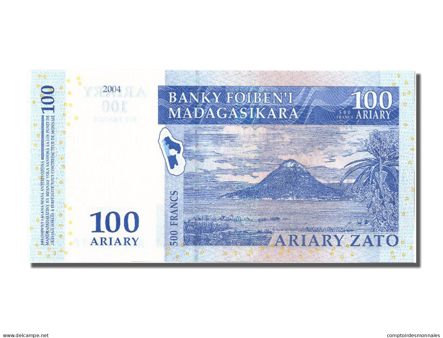 Billet, Madagascar, 100 Ariary, 2004, NEUF - Madagaskar