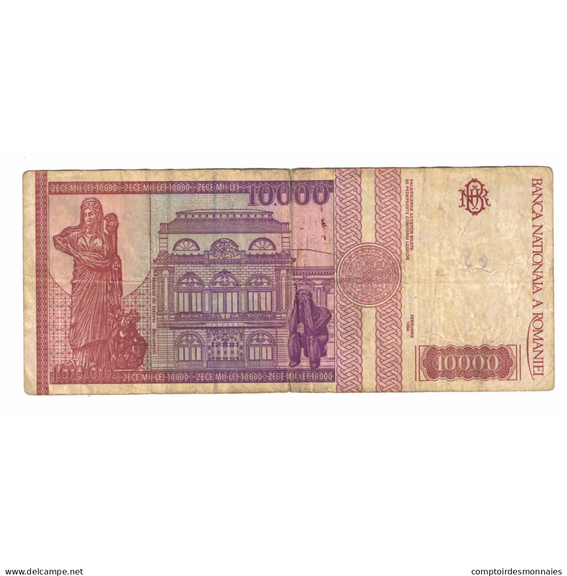 Billet, Roumanie, 10,000 Lei, 1940, KM:105a, TB - Romania