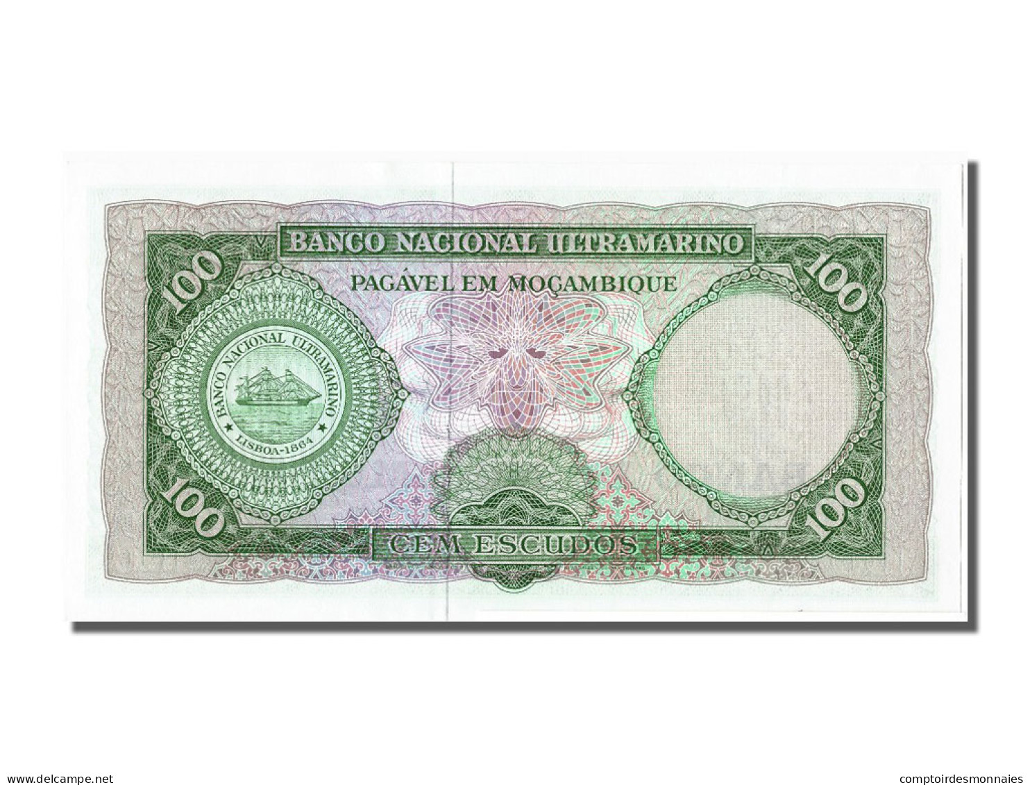 Billet, Mozambique, 100 Escudos, NEUF - Mozambique