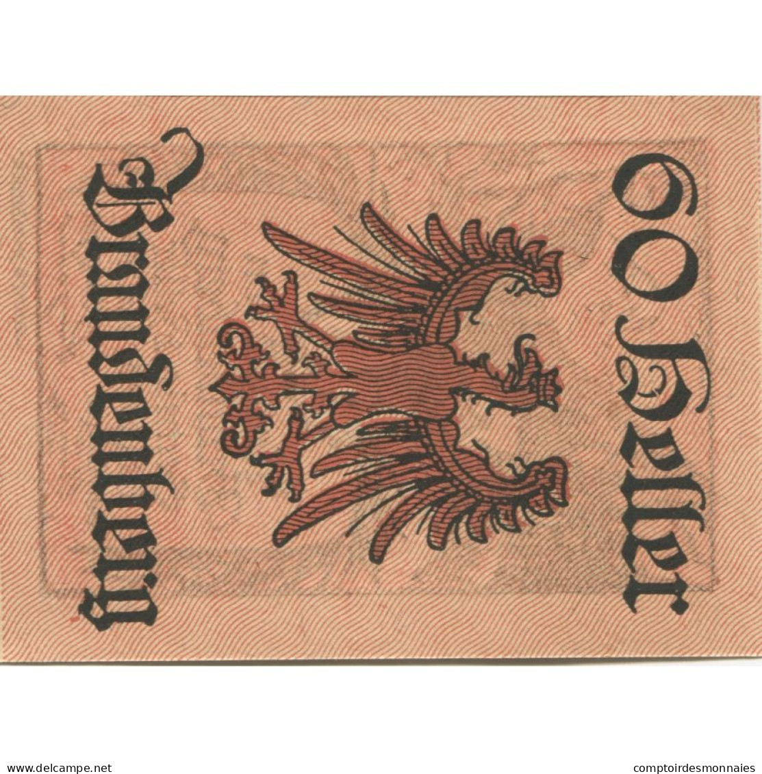 Billet, Autriche, Brandenberg, 60 Heller, Cerf 1920-12-31, SPL, Mehl:FS 99a - Oesterreich