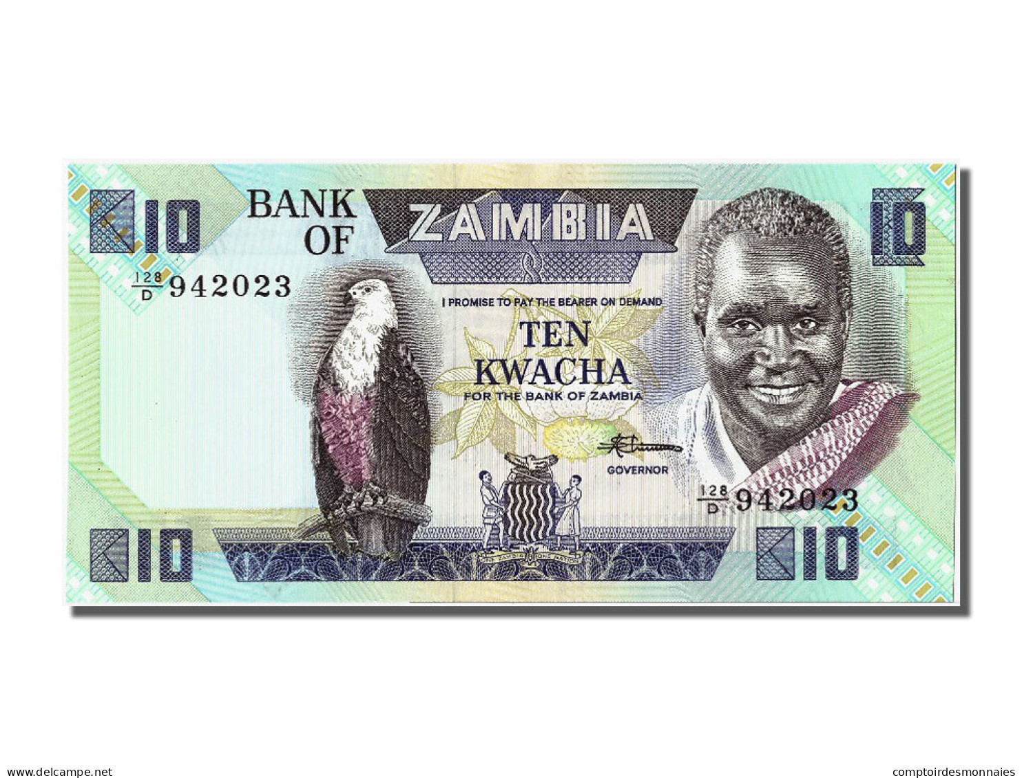 Billet, Zambie, 10 Kwacha, NEUF - Zambie