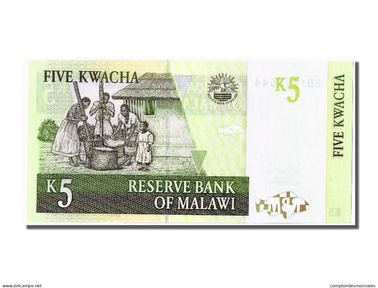 Billet, Malawi, 5 Kwacha, 2005, 2005-12-01, NEUF - Malawi