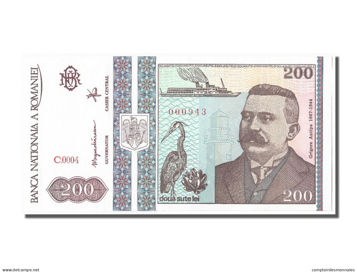 Billet, Roumanie, 200 Lei, 1992, 1992-12-01, NEUF - Romania