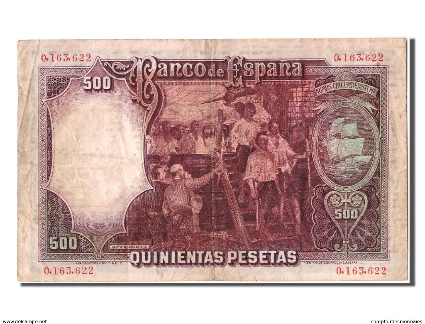Billet, Espagne, 500 Pesetas, 1931, 1931-04-25, KM:84, TTB - 500 Peseten