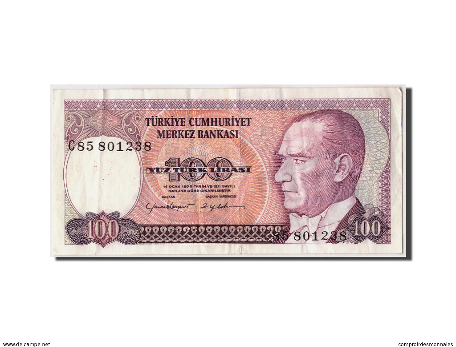 Billet, Turquie, 100 Lira, TB - Turquie