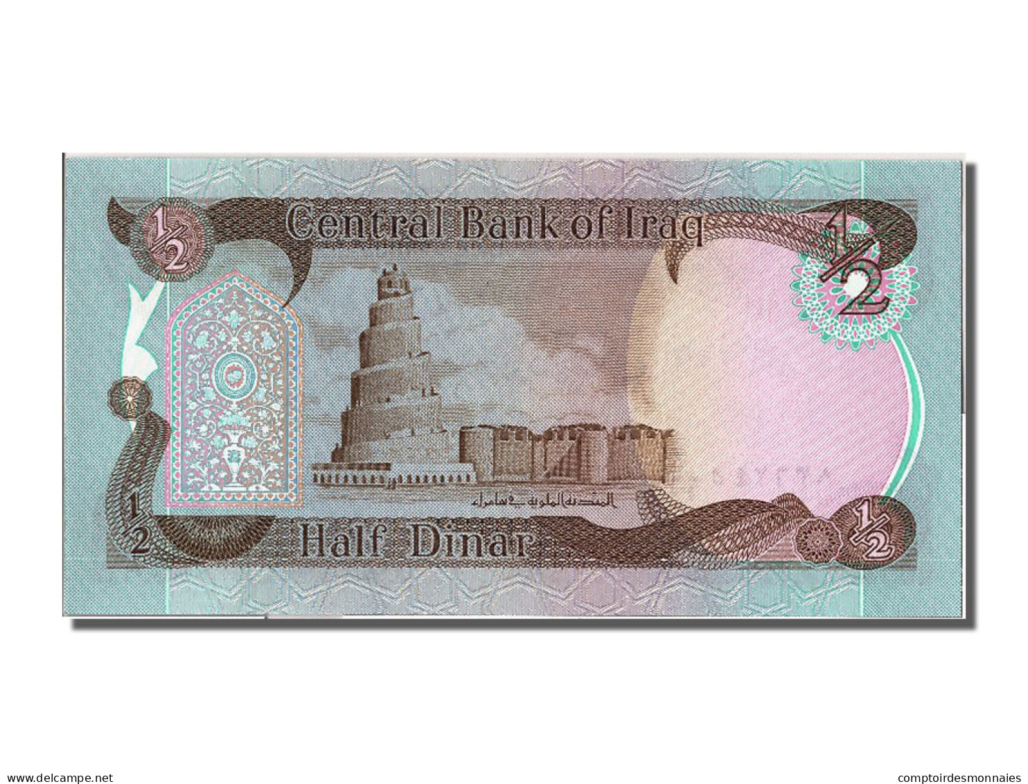 Billet, Iraq, 1/2 Dinar, 1980, NEUF - Irak