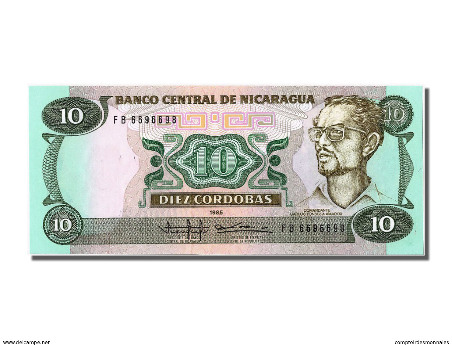 Billet, Nicaragua, 10 Cordobas, 1985, NEUF - Nicaragua