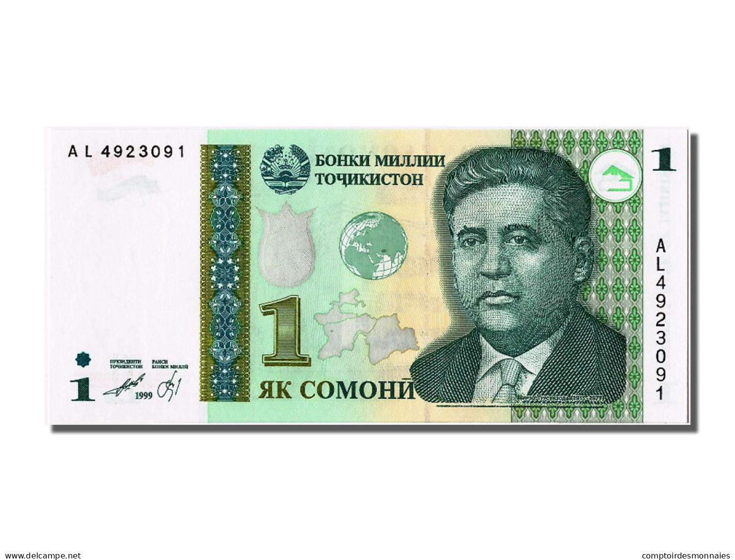 Billet, Tajikistan, 1 Somoni, 1999, NEUF - Tadzjikistan