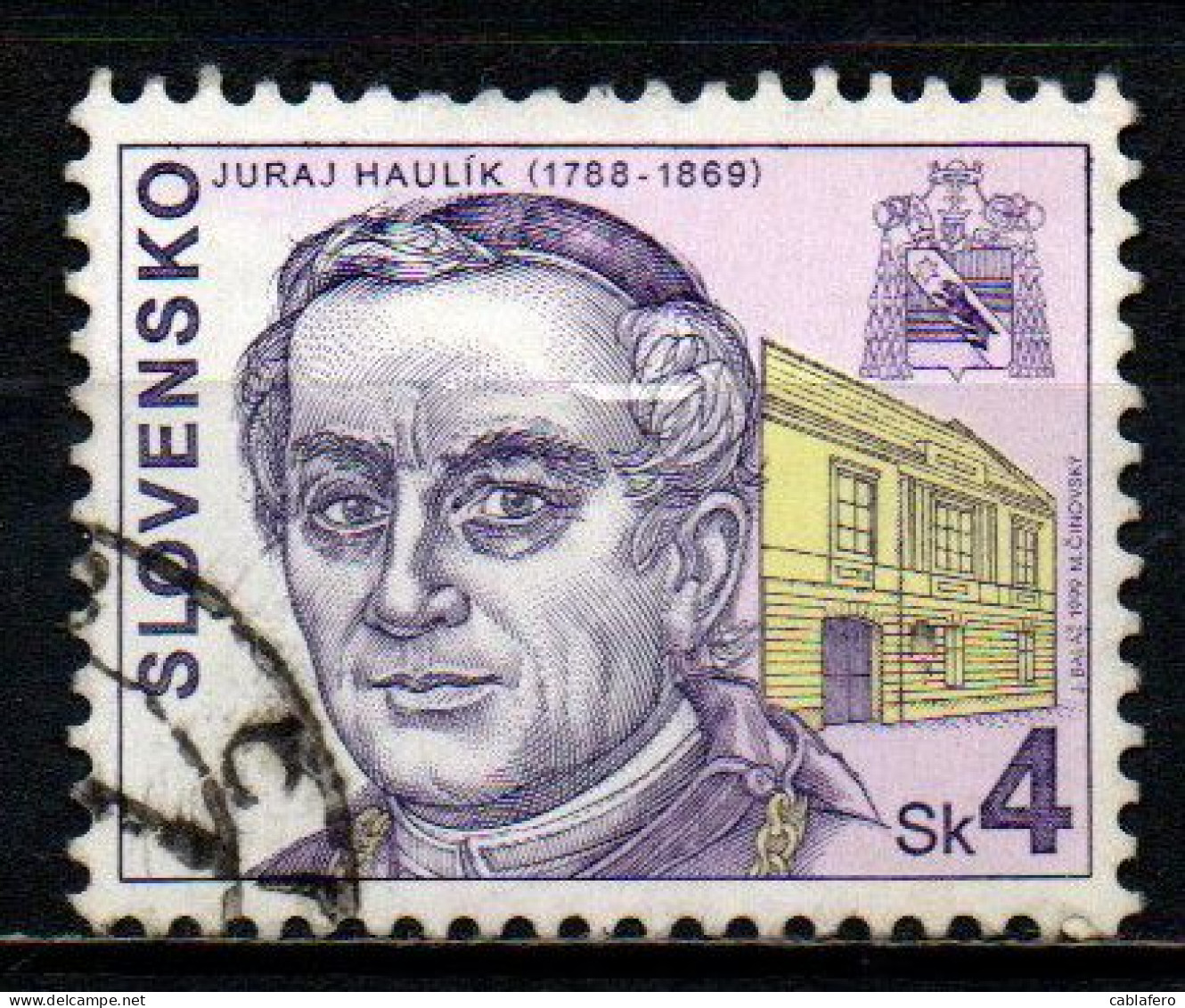 SLOVACCHIA - 1999 - Juraj Haulik (1788-1869),1st Cardinal Of Croatia - USATO - Used Stamps