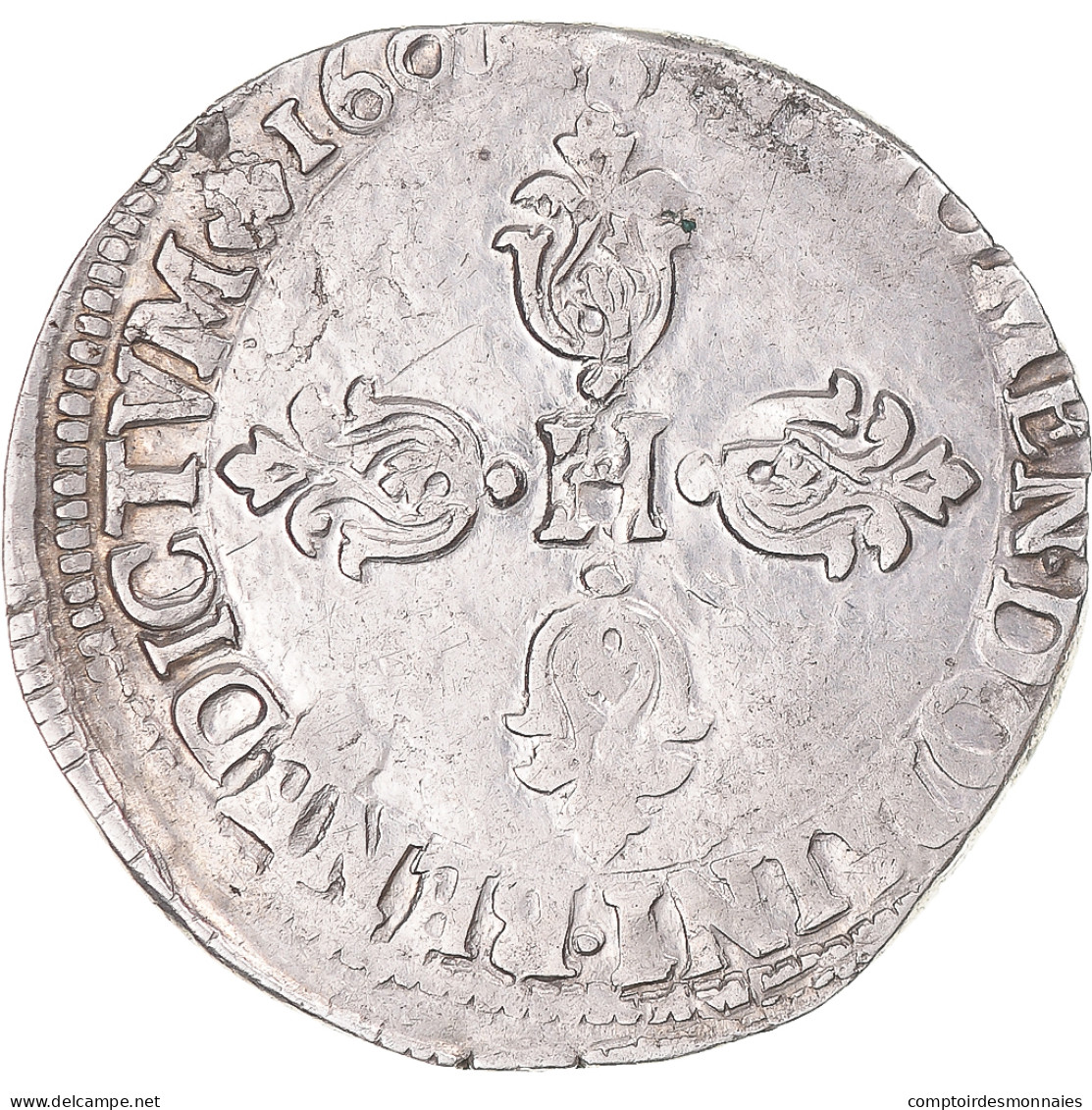 Monnaie, France, Henri IV, 1/2 Franc, 1607, Toulouse, TTB+, Argent, Gadoury:590 - 1589-1610 Henry IV The Great