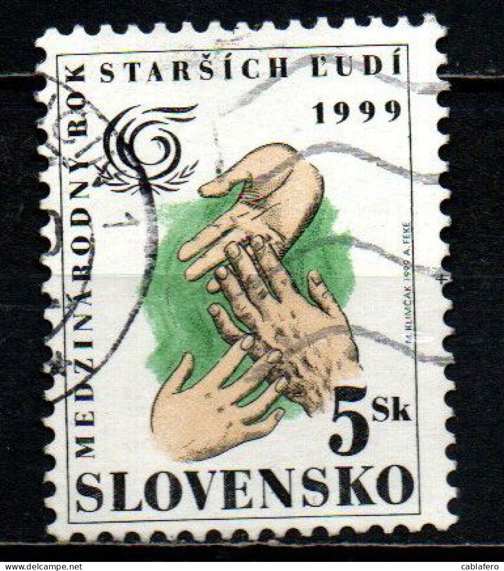 SLOVACCHIA - 1999 - Intl. Year Of Older Persons - USATO - Usati