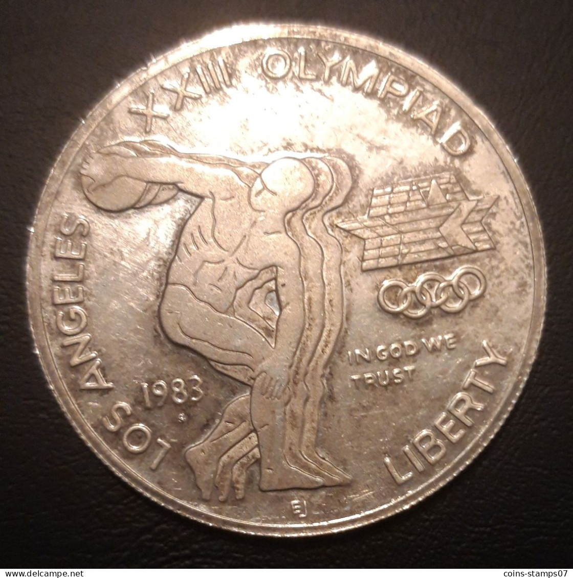 Etats Unis - 1 Dollars Argent 1983 S - Jeux Olympiques - Non Classés