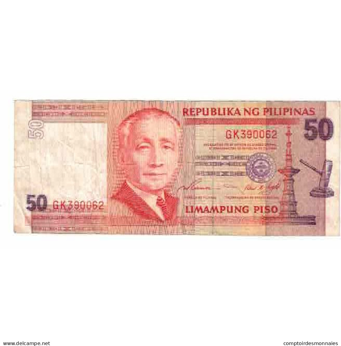 Billet, Philippines, 50 Piso, 1993, KM:183b, TB+ - Filipinas