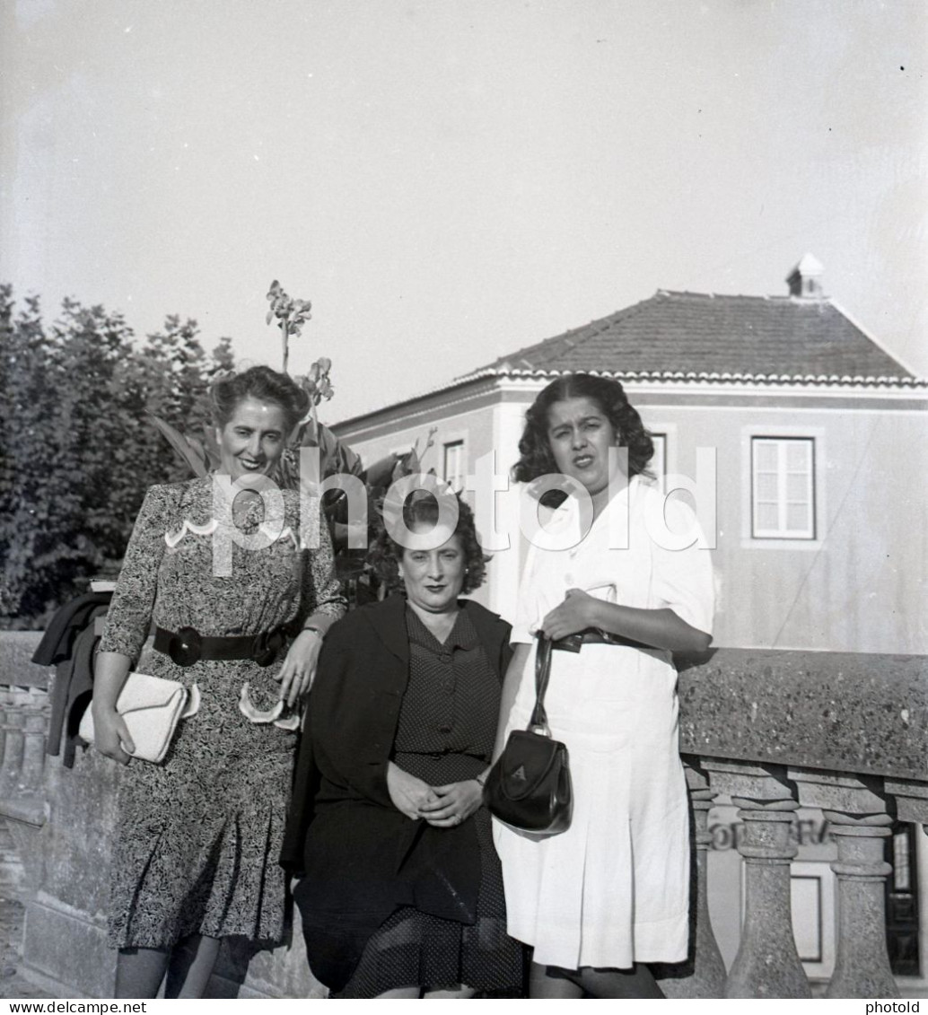 20 NEGATIVES SET 1953 WOMAN FEMME BOY GIRL PORTUGAL AMATEUR 60mm NEGATIVE NOT PHOTO FOTO