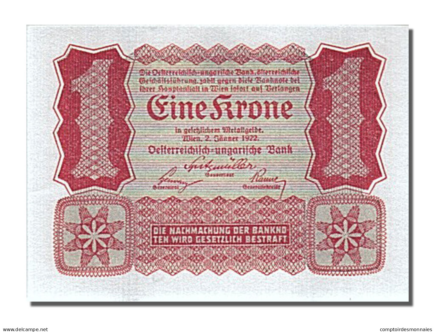 Billet, Autriche, 1 Krone, 1922, NEUF - Austria