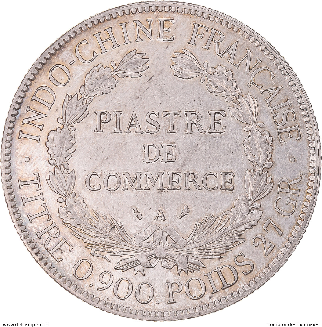 Monnaie, Indochine Française, Piastre, 1927, Paris, TTB+, Argent, KM:5a.1 - Autres & Non Classés
