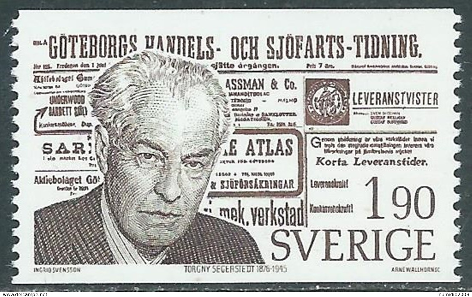 1976 SVEZIA SEGERSTEDT MNH ** - RB4-6 - Unused Stamps
