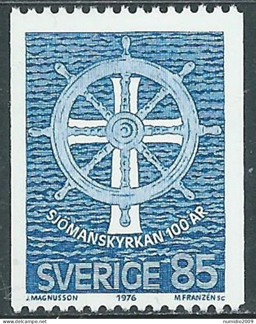 1976 SVEZIA CHIESA DEI MARINAI MNH ** - RB4-5 - Unused Stamps