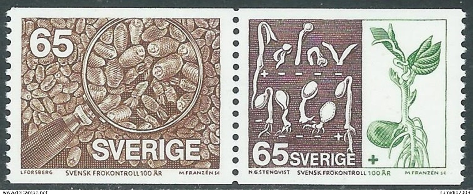 1976 SVEZIA SEMENTI MNH ** - RB43-2 - Unused Stamps