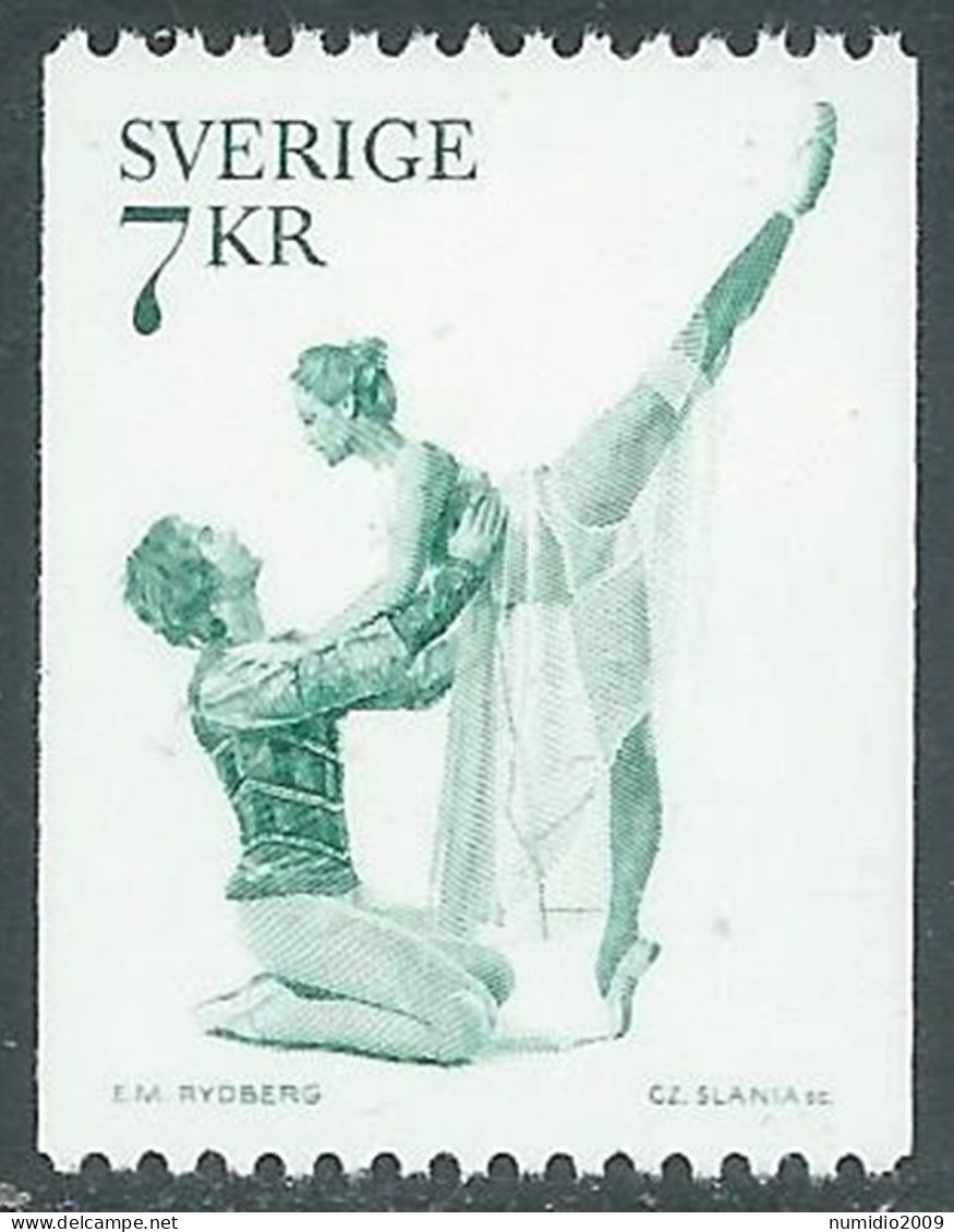 1975 SVEZIA BALLETTO MNH ** - RB4-4 - Unused Stamps
