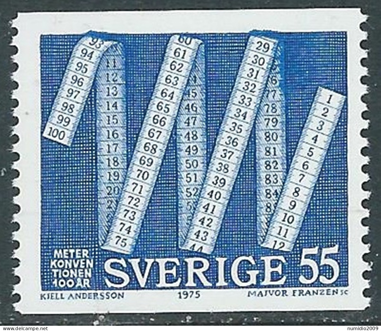 1975 SVEZIA CONVENZIONE DEL METRO MNH ** - RB4-3 - Neufs