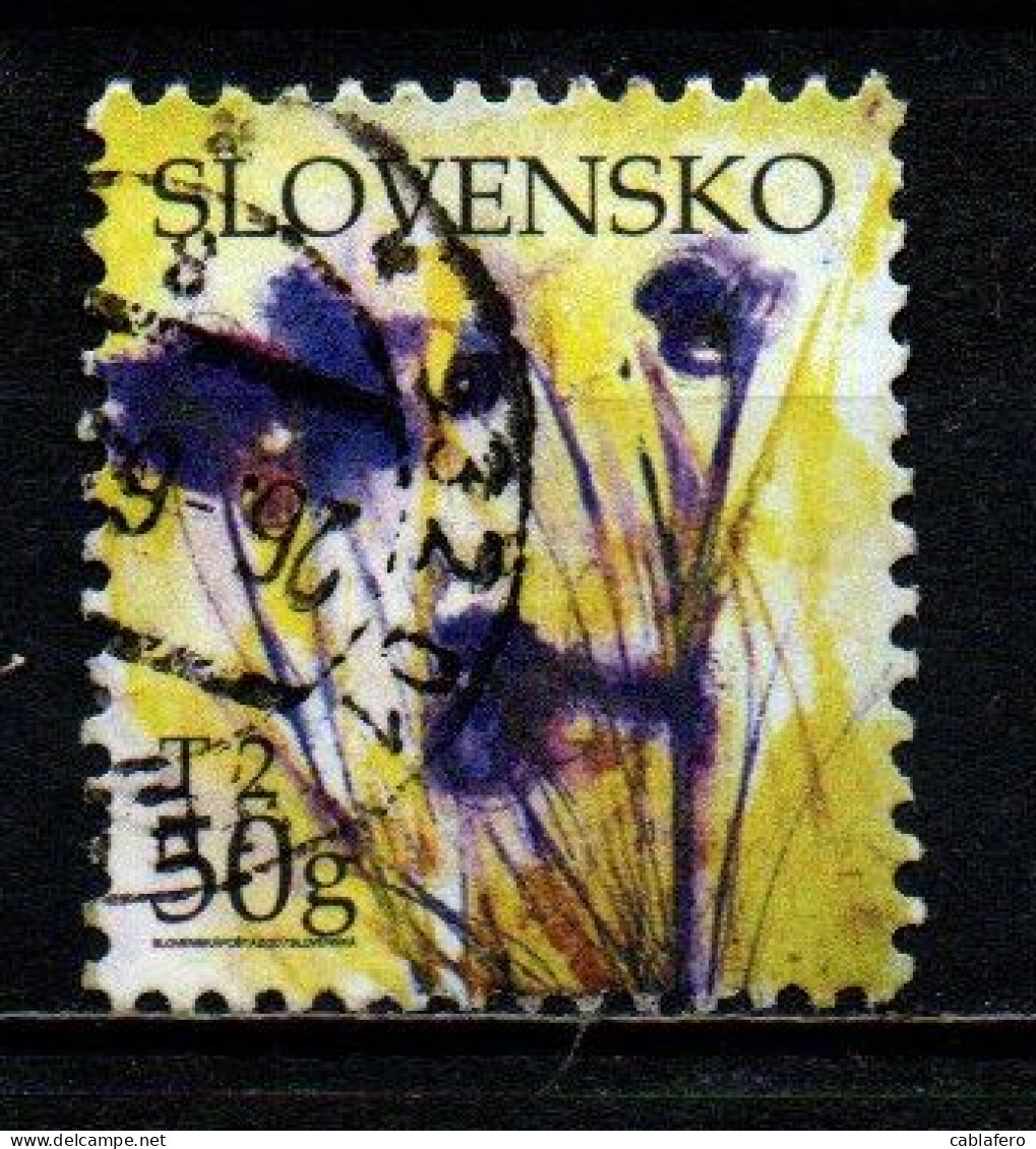 SLOVACCHIA - 2007 - FIORI - USATO - Used Stamps