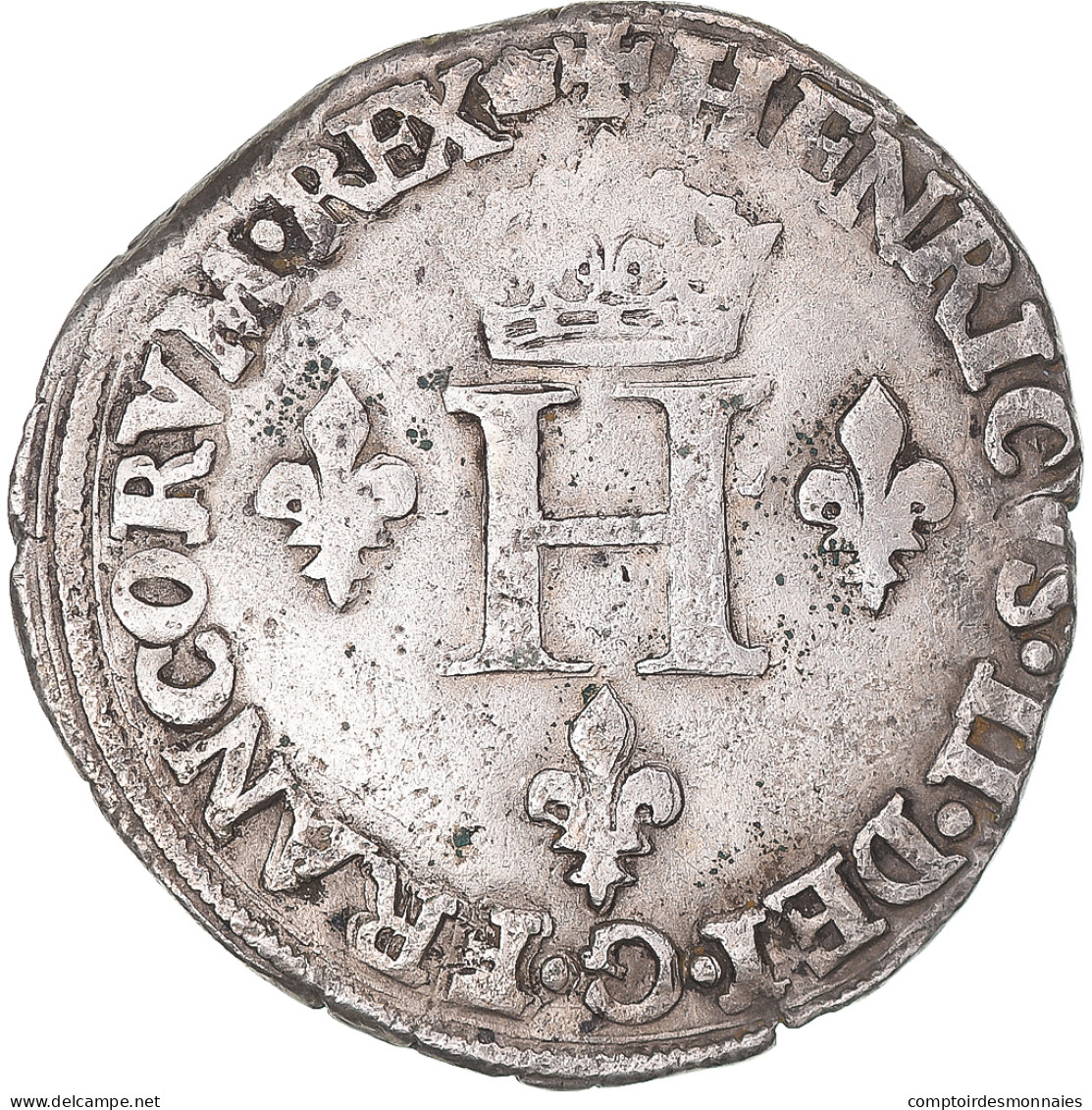 Monnaie, France, Henri II, Double Sol Parisis, 1550, Paris, TB+, Billon - 1547-1559 Enrico II
