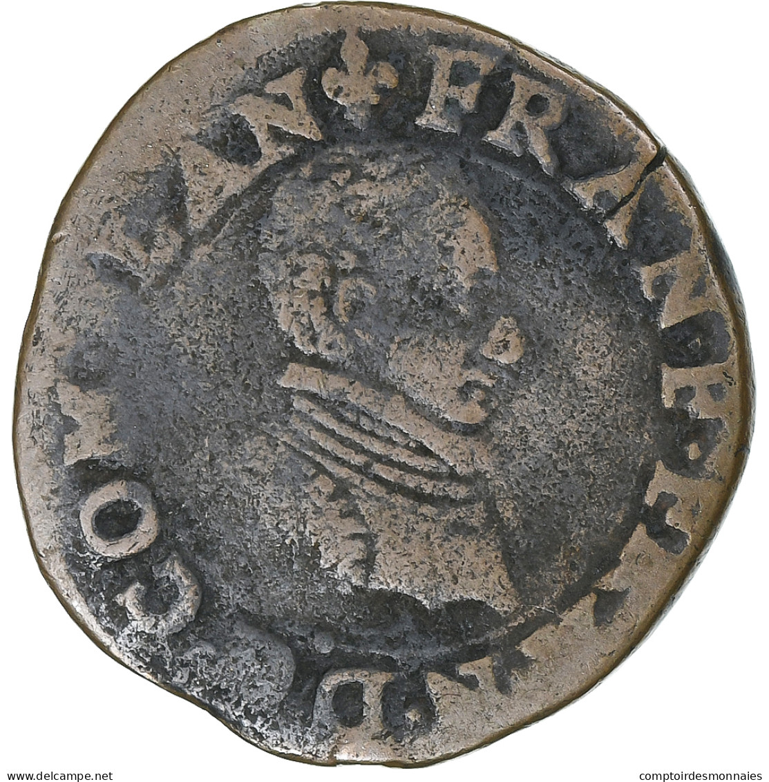 Pays-Bas Espagnols, Flandre, François D'Alençon, Liard, 1581-1583, Bruges, TB - Países Bajos Españoles