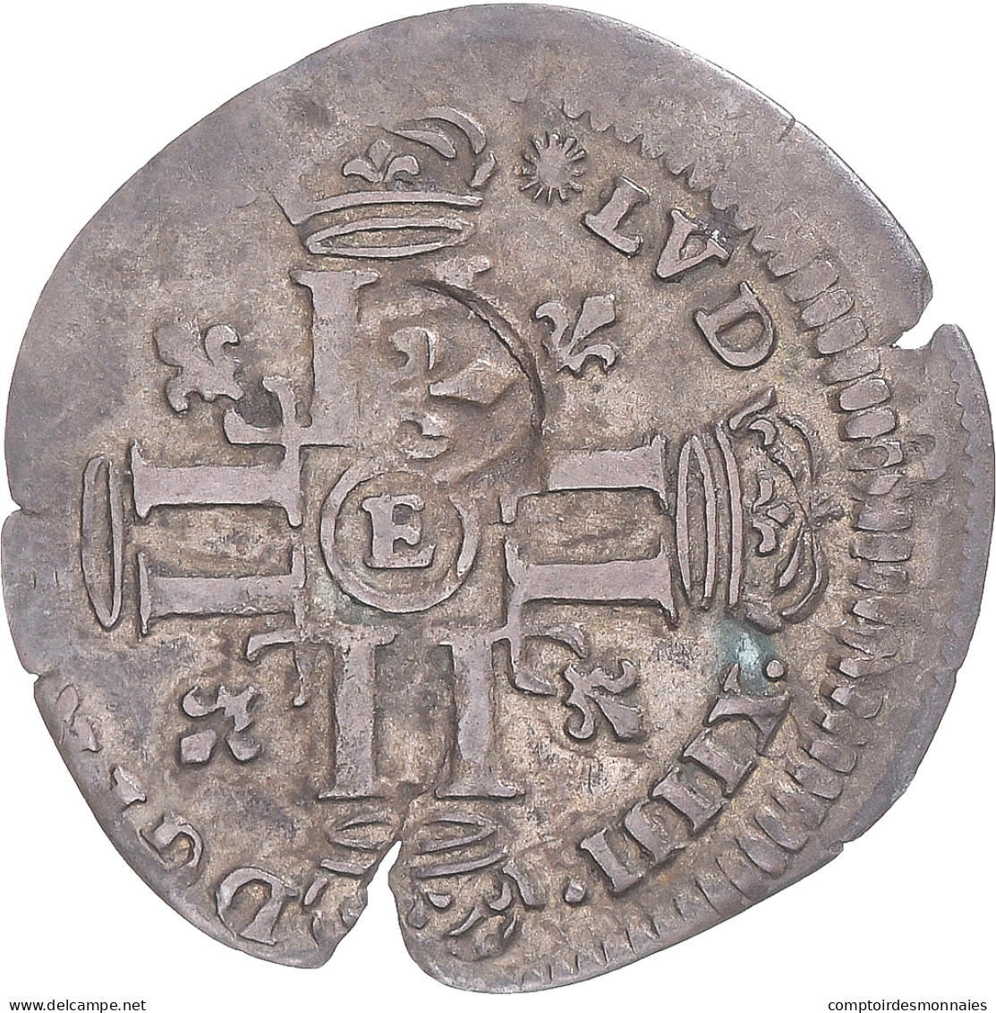 Monnaie, France, Louis XIV, Quinzain Aux 8 L, 1694, Tours, Contremarqué Lis - 1643-1715 Lodewijk XIV De Zonnekoning