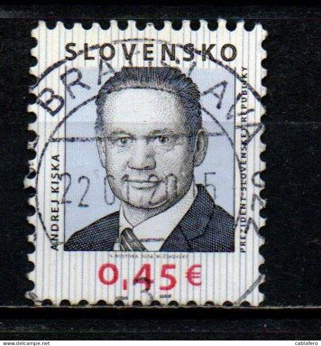 SLOVACCHIA - 2014 - ANDREJ KISKA - USATO - Used Stamps