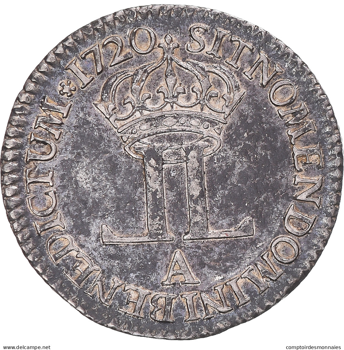 Monnaie, France, Louis XV, Livre D'argent Fin, 1720, Paris, TTB, Argent - 1715-1774 Ludwig XV. Der Vielgeliebte