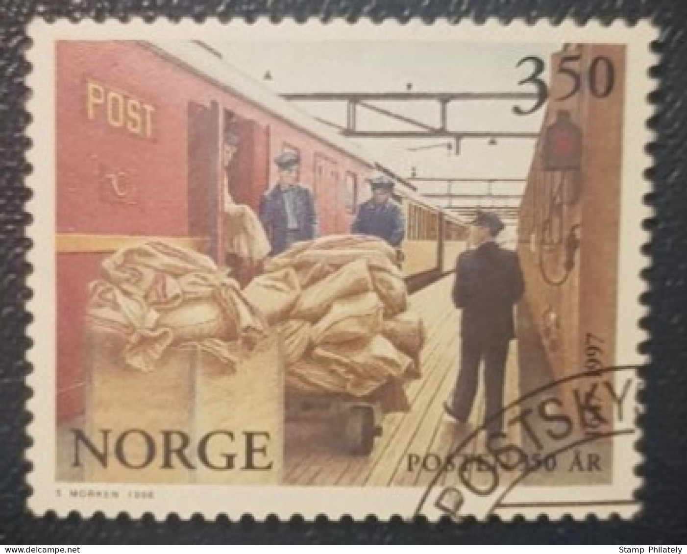 Norway 3.5Kr Stamp Postal Service 1996 - Gebraucht