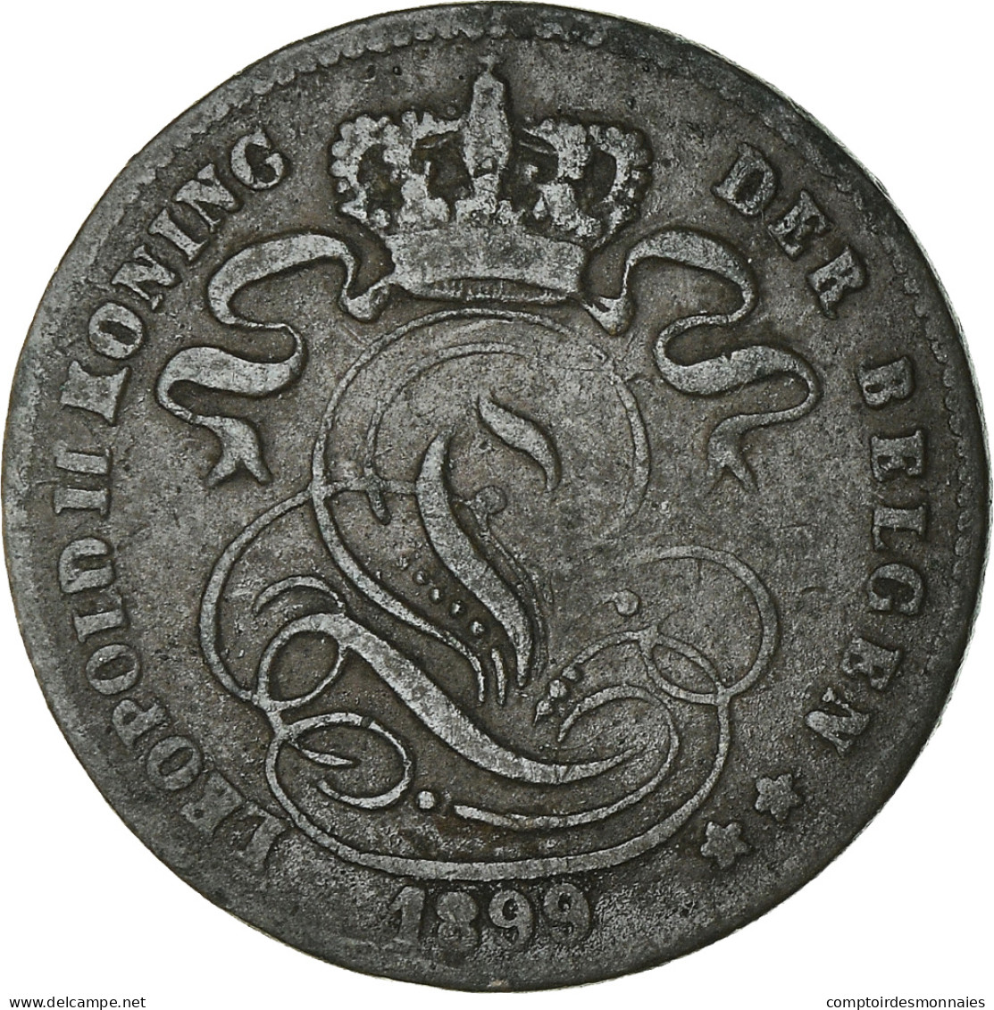 Monnaie, Belgique, Leopold II, Centime, 1899, B+, Cuivre, KM:33.1 - 1 Centime