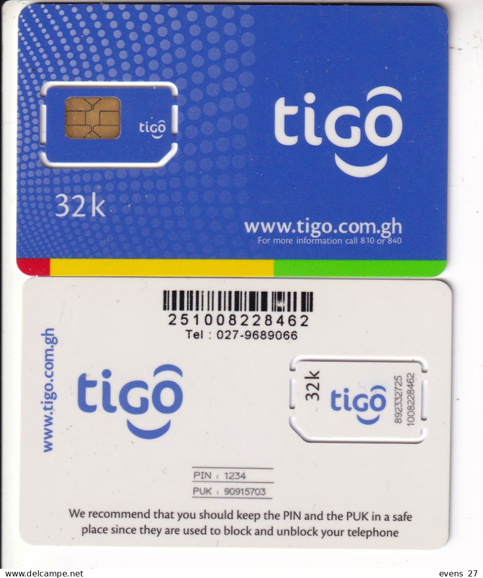 GHANA-TIGO-SIM CARDS-MINT UNUSED. - Andere - Afrika