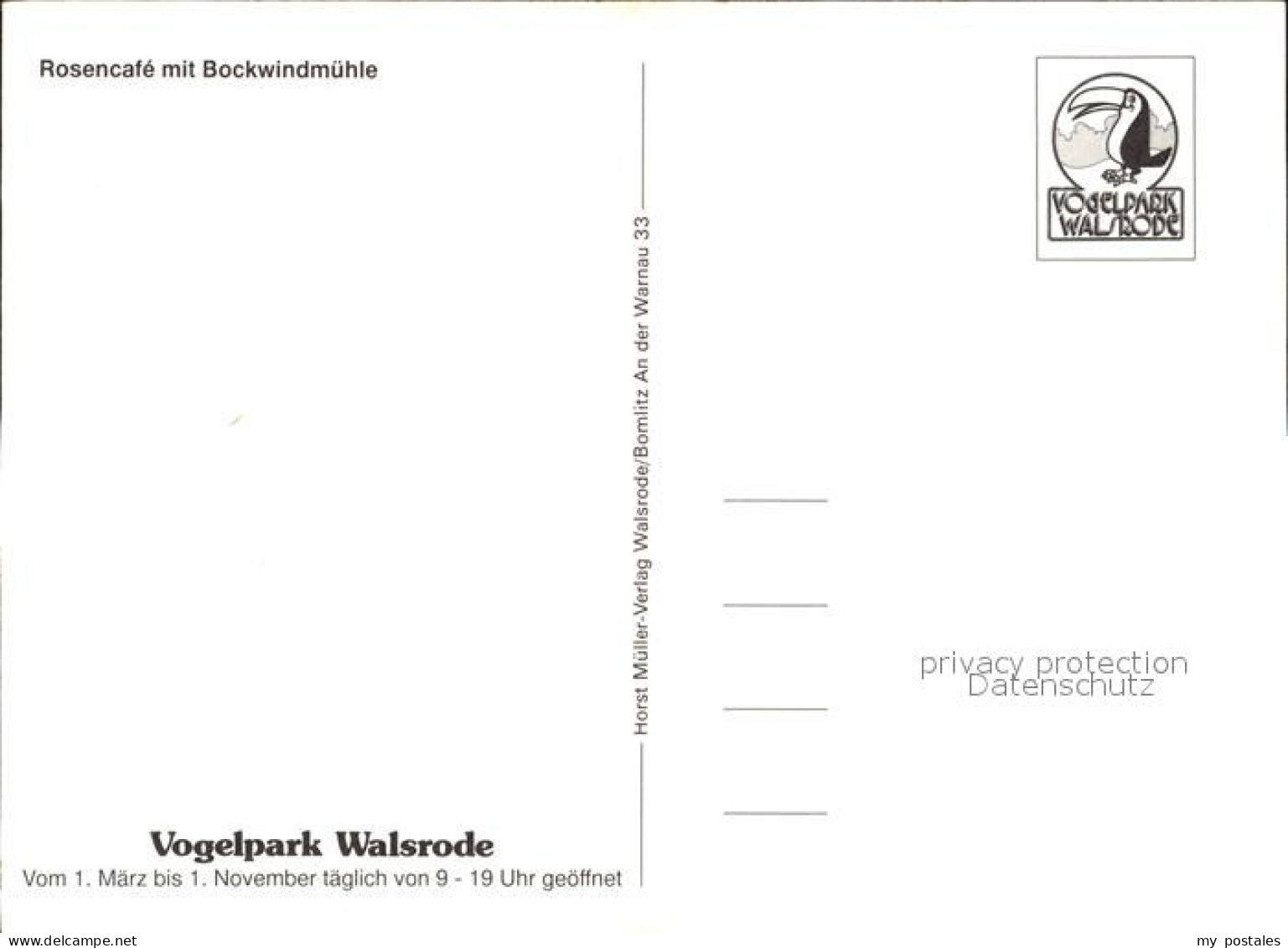 72481998 Walsrode Lueneburger Heide Rosencafe Bockwindmuehle Walsrode Lueneburge - Walsrode