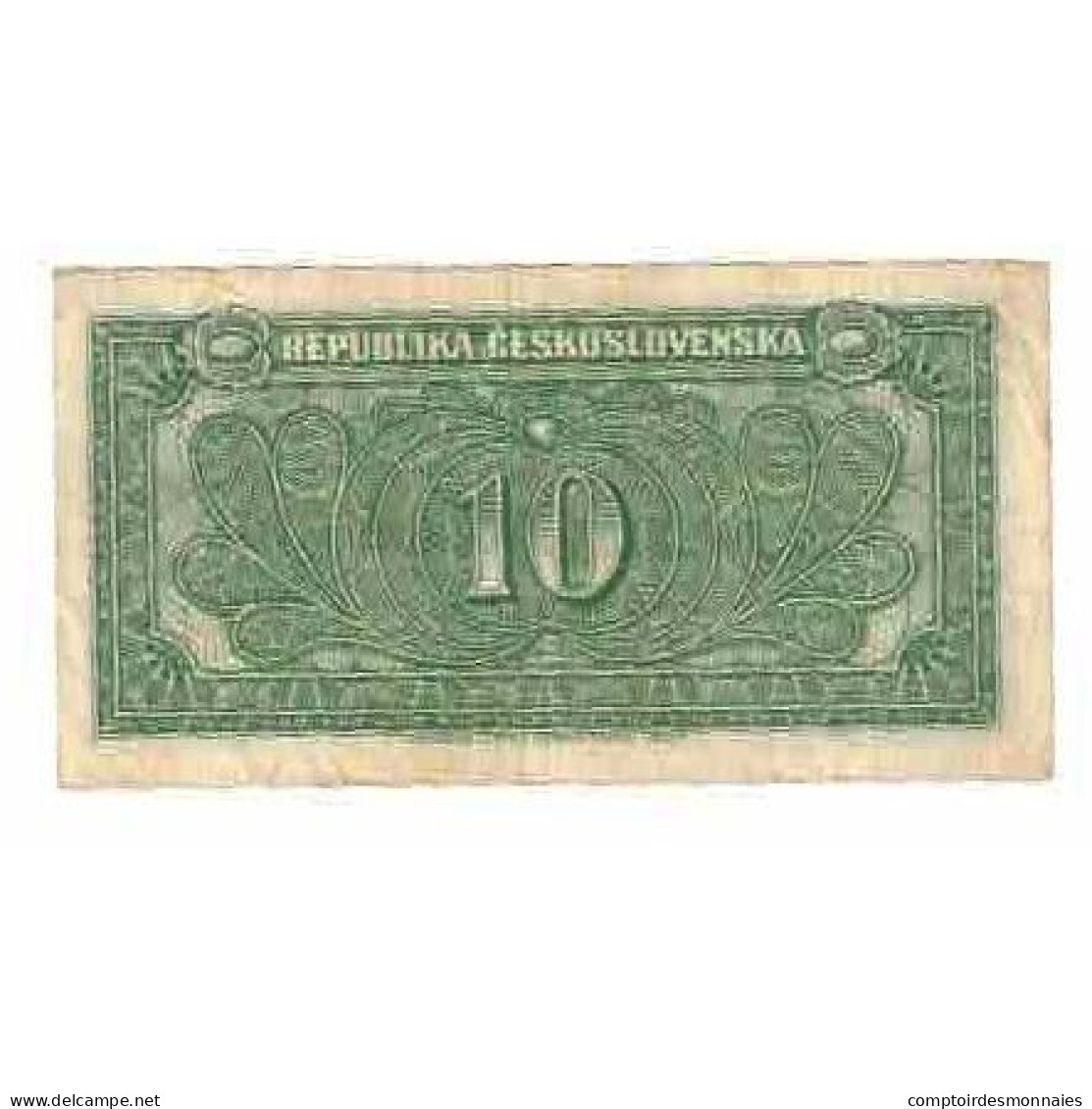 Billet, Tchécoslovaquie, 10 Korun, Undated (1945), KM:60a, TTB - Checoslovaquia