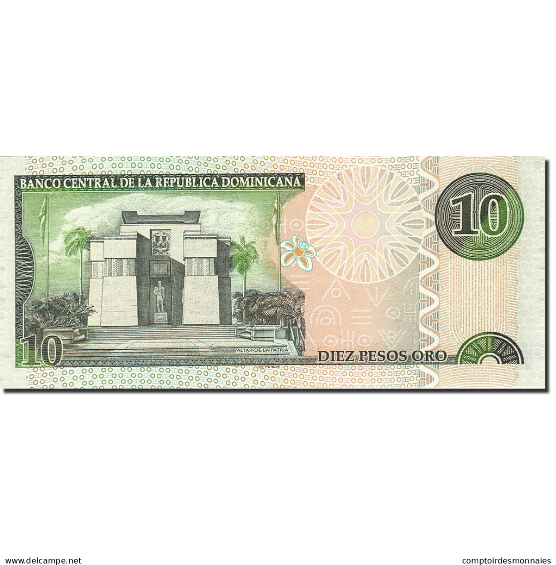 Billet, Dominican Republic, 10 Pesos Oro, 2001-2002, 2002, KM:168b, NEUF - República Dominicana