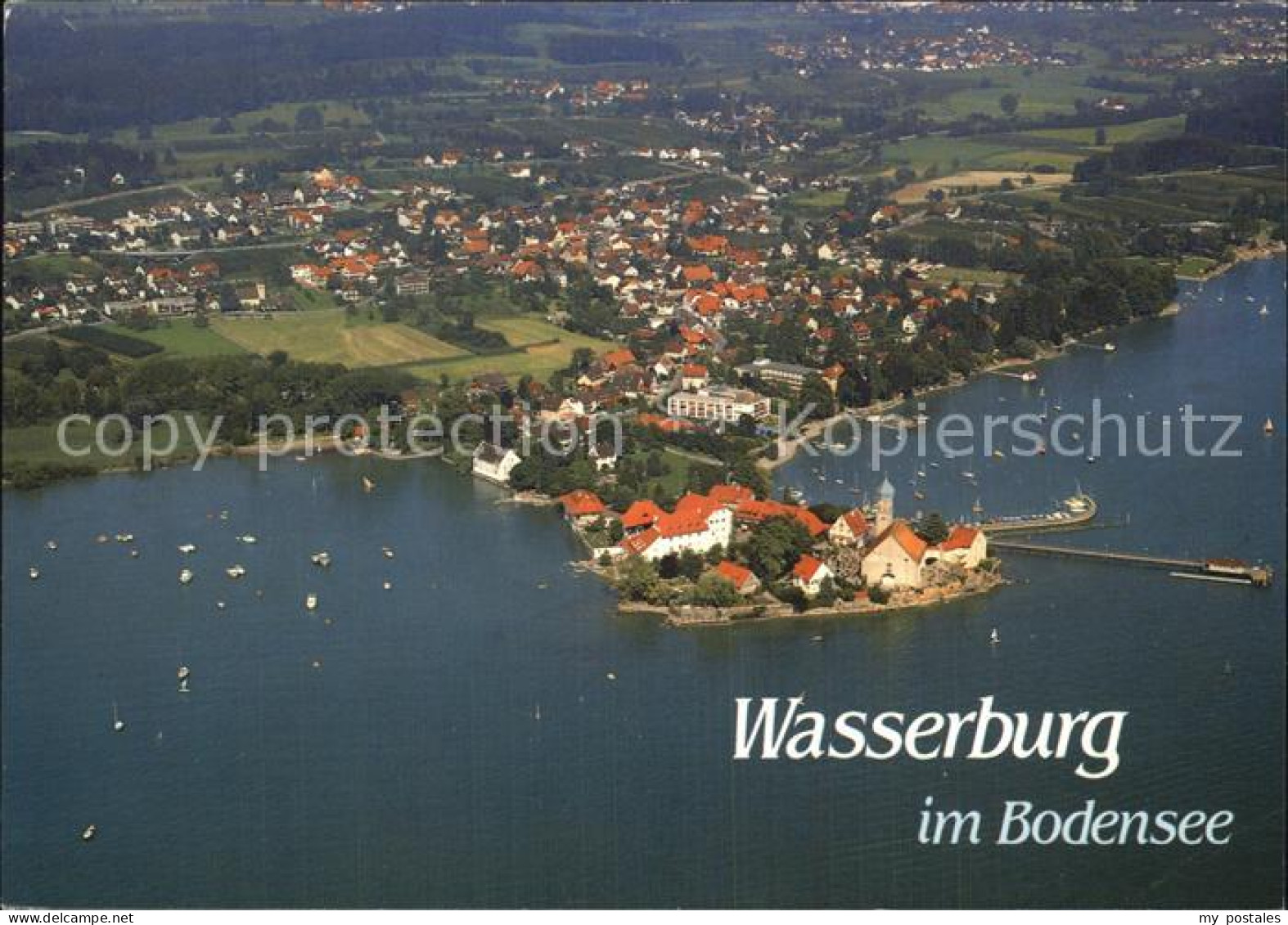 72481878 Wasserburg Bodensee Halbinsel Luftbild Wasserburg - Wasserburg (Bodensee)