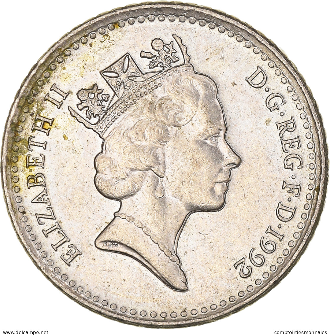 Monnaie, Grande-Bretagne, Elizabeth II, 5 Pence, 1992, SUP, Cupro-nickel - 5 Pence & 5 New Pence