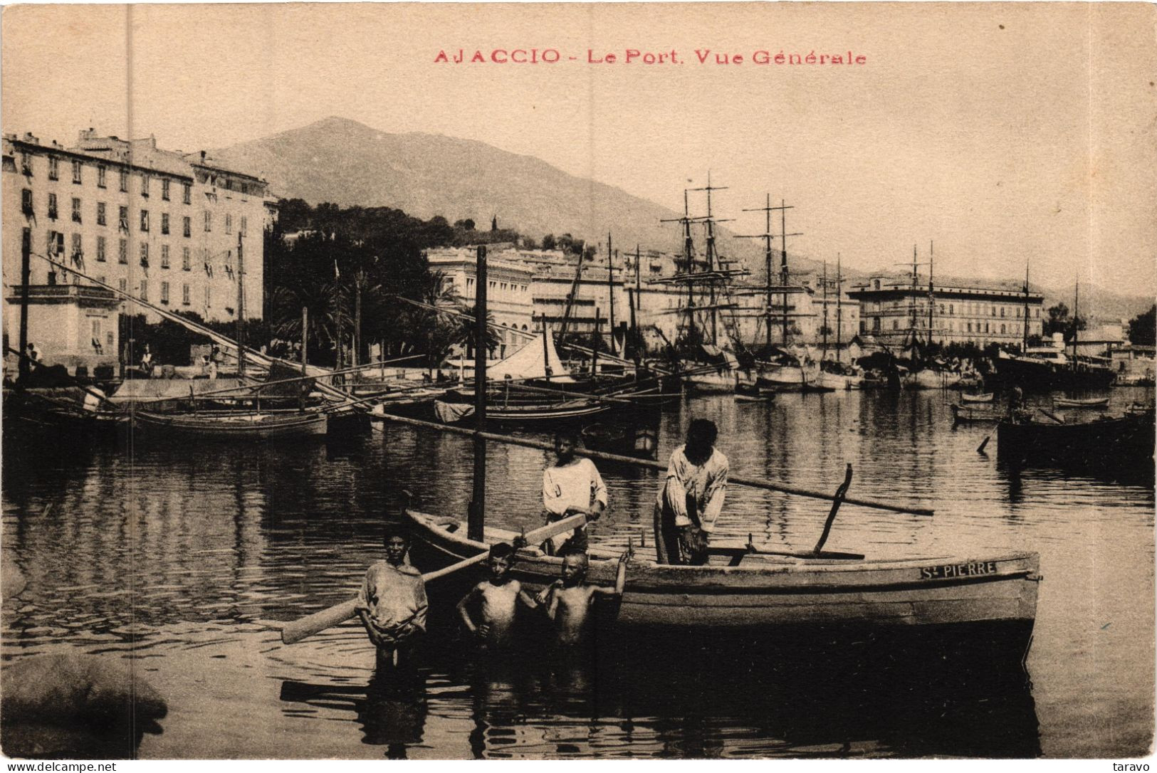 CORSE - AJACCIO - Le Port, Barque De Pêcheurs "St Pierre" - Enfants - Ajaccio