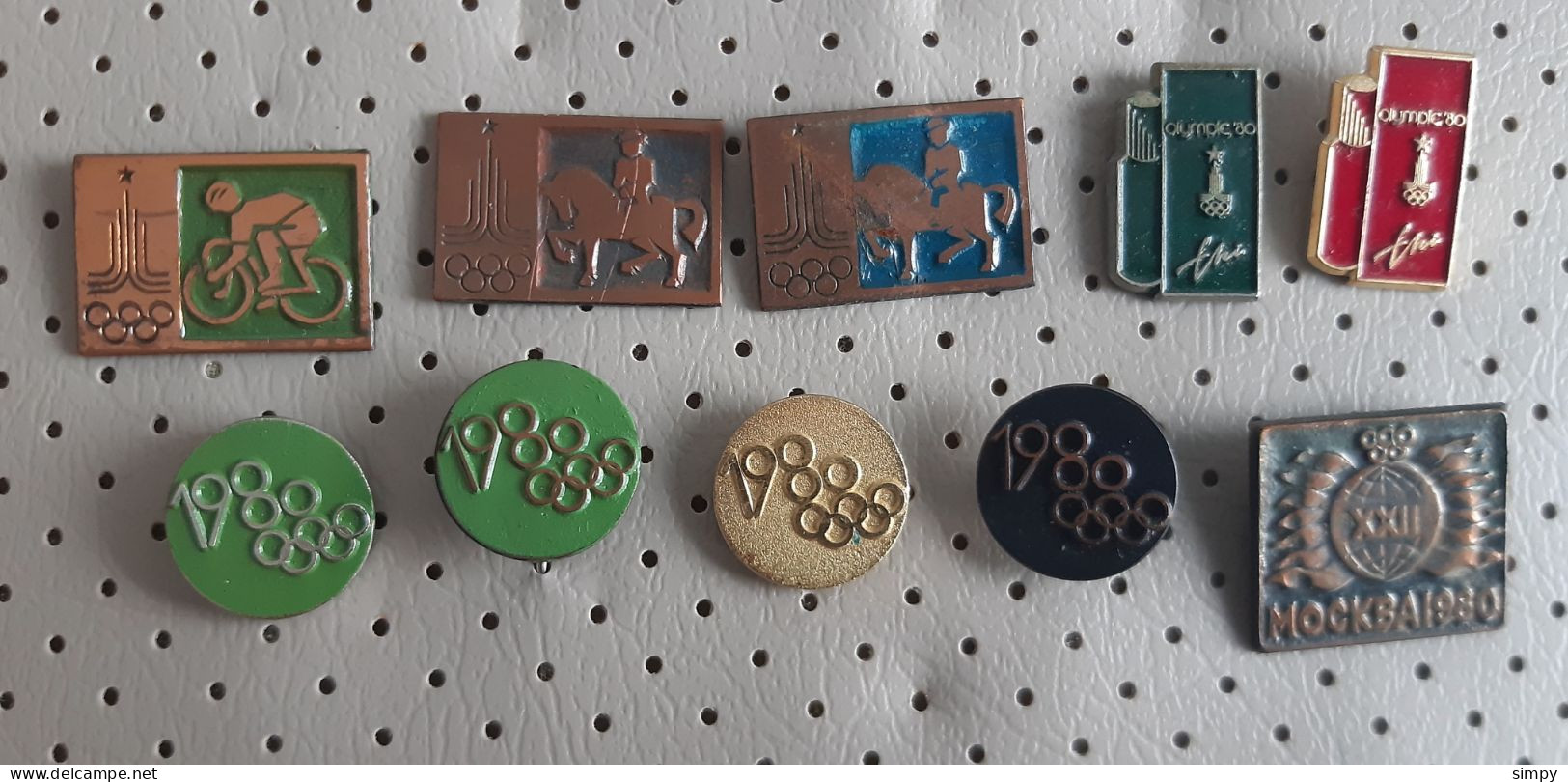 Olympic Games Moscow 1980 Yugoslavia 10 Different Pins - Olympic Games