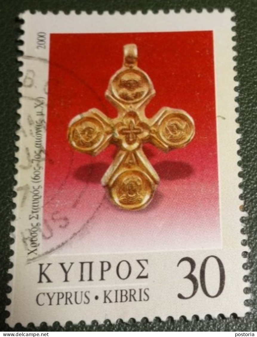 Cyprus - Michel - 947 - 2000 - Gebruikt - Used - Gouden Kruis, 6e - 7e Eeuw - Used Stamps