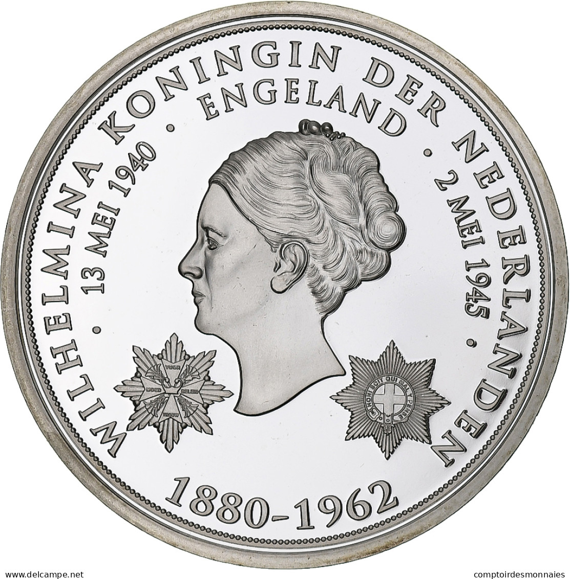 Pays-Bas, Médaille, Wilhelmina, Verblijf In Engeland, 2013, Proof, FDC, Cuivre - Autres & Non Classés